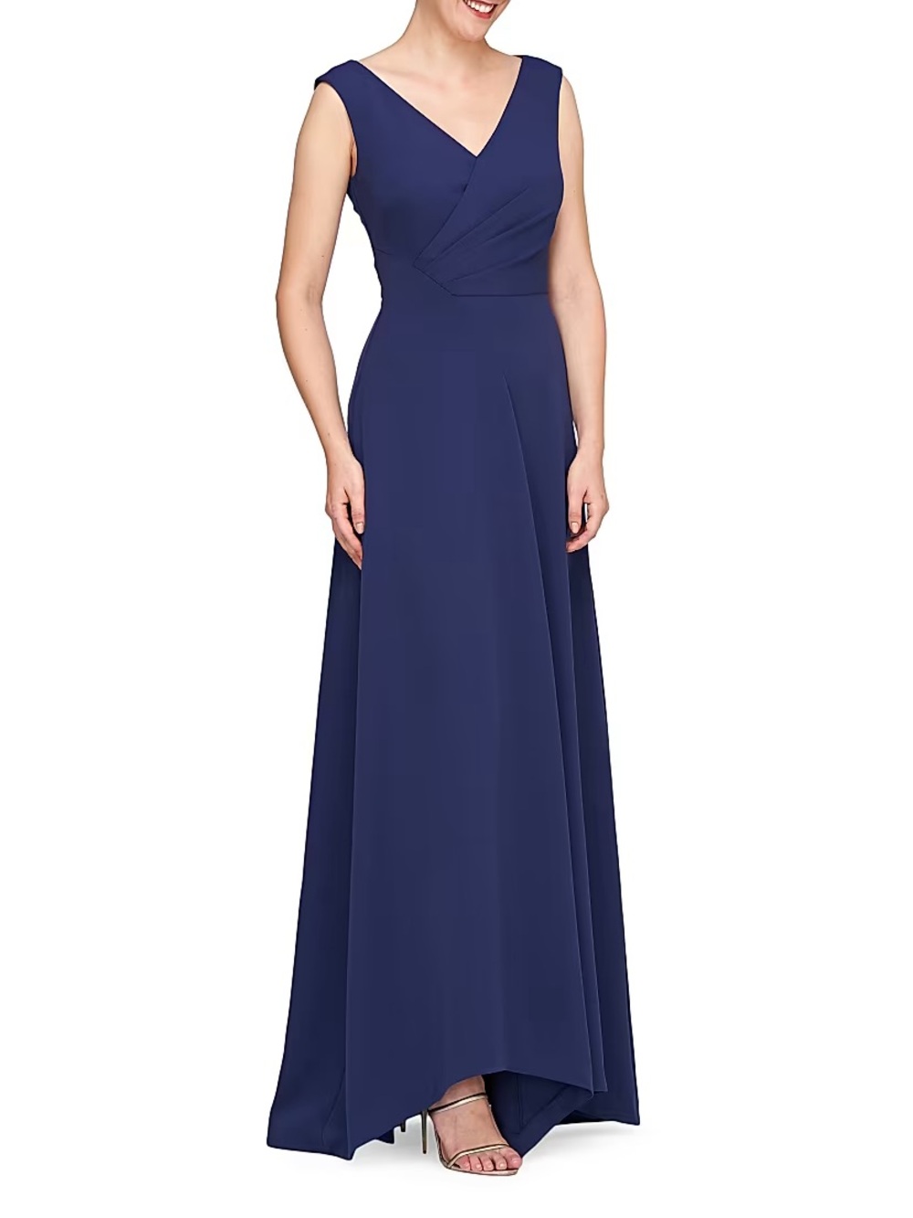 NWT Kay Unger Yara Evening Dress - Dark Indigo - 2